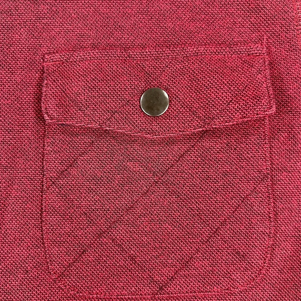Banana Republic Sweater Mens Large Red Long Sleeve 1/4 Zip Pullover Shirt
